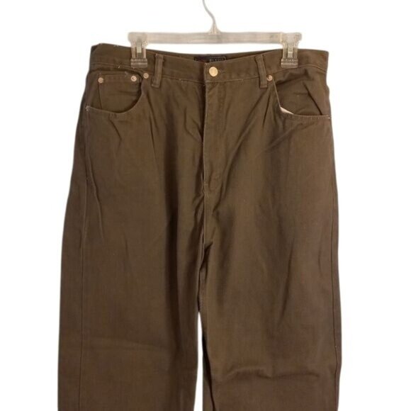 Route 66 Size 17/18 Jeans Juniors Relaxed Fit Green Premium Jeanswear Denim Mom - Picture 2 of 12